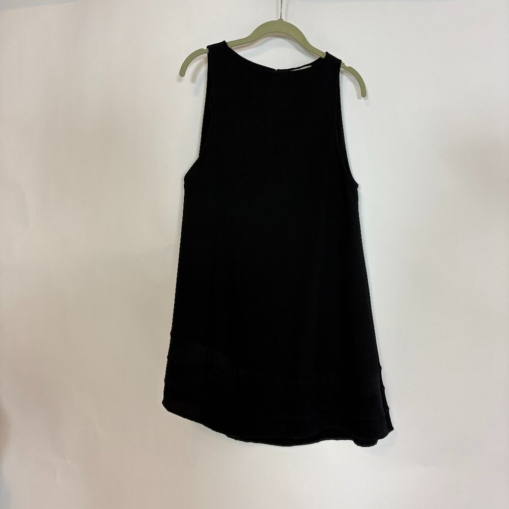 H&M Sleeveless Black Asymmetric Hem Dress